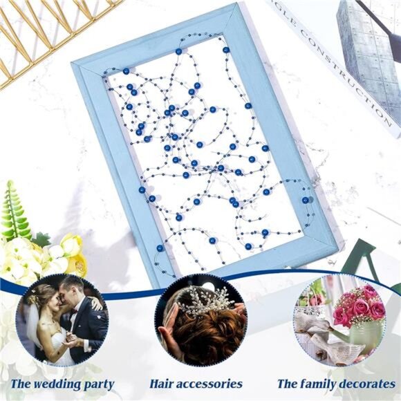 Tondiamo 24 Pcs Artificial Pearl String for Floating Candle Faux Pearls Beads - Picture 4 of 7